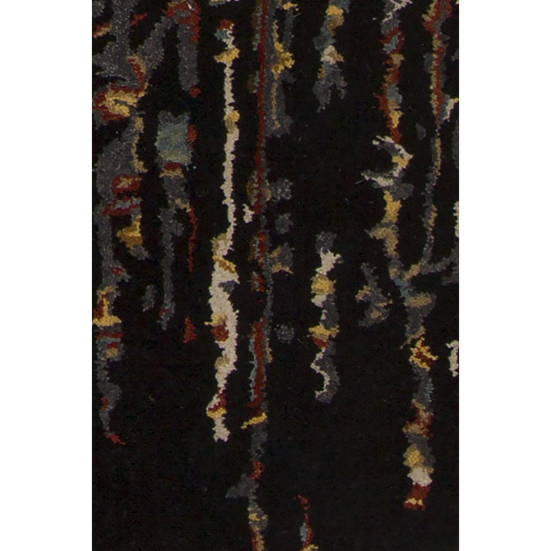 Spring Black Area Rug, 9' x 13'