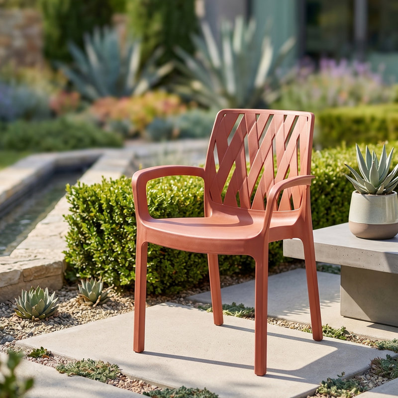 Stackable Outdoor Patio Dining Armchair