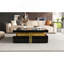 Table basse moderne carrée avec rangement à 4 tiroirs 43,3 po-1324627160