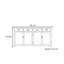 Buffet américain de style minimaliste rétro
