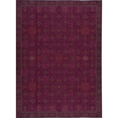 Hand-Knotted High-Quality Red Area Rug