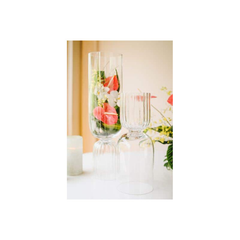 Calhern Glass Table Vase, 21.75" H x 8.5" W x 8.5" D