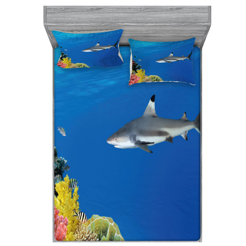 Microfiber Sheet Set, Queen Sheet Set with Fitted Sheet