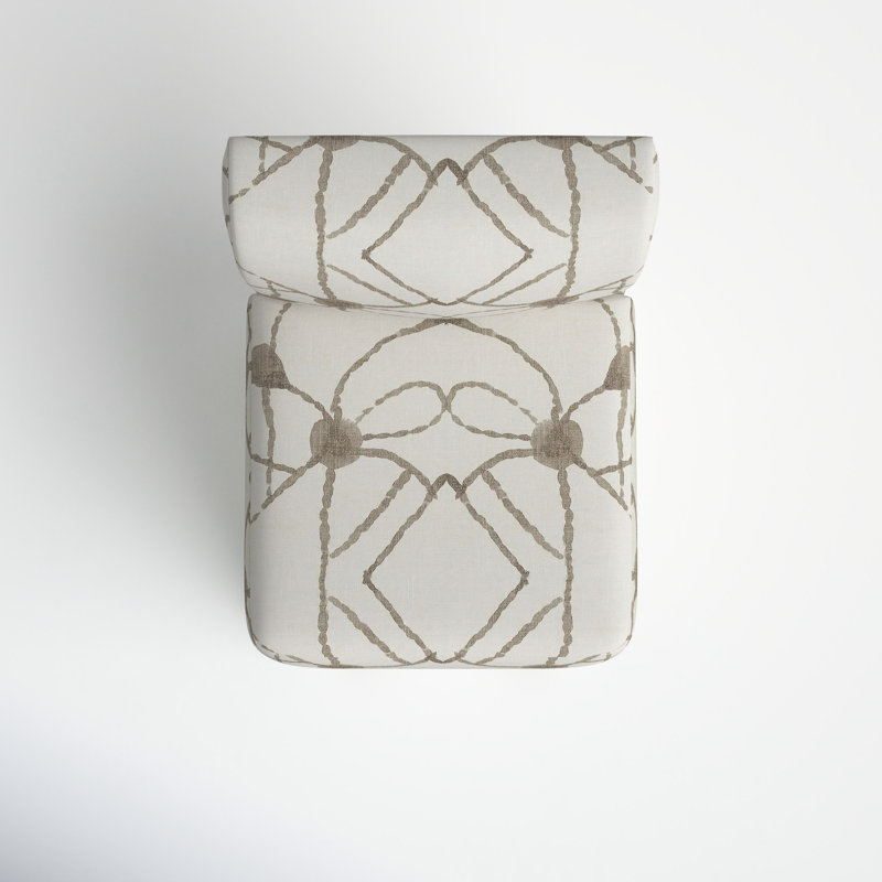 Mendy Upholstered Dining Chair, Hans Cream Geometric