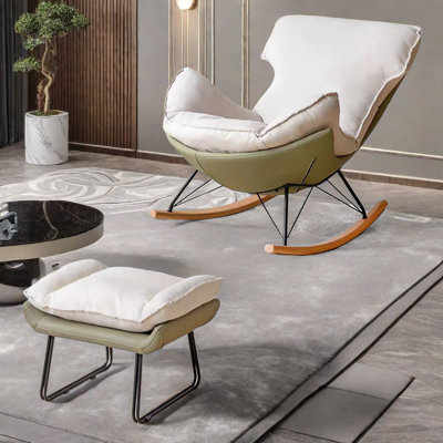 Modern simple casual eggshell rocking chair