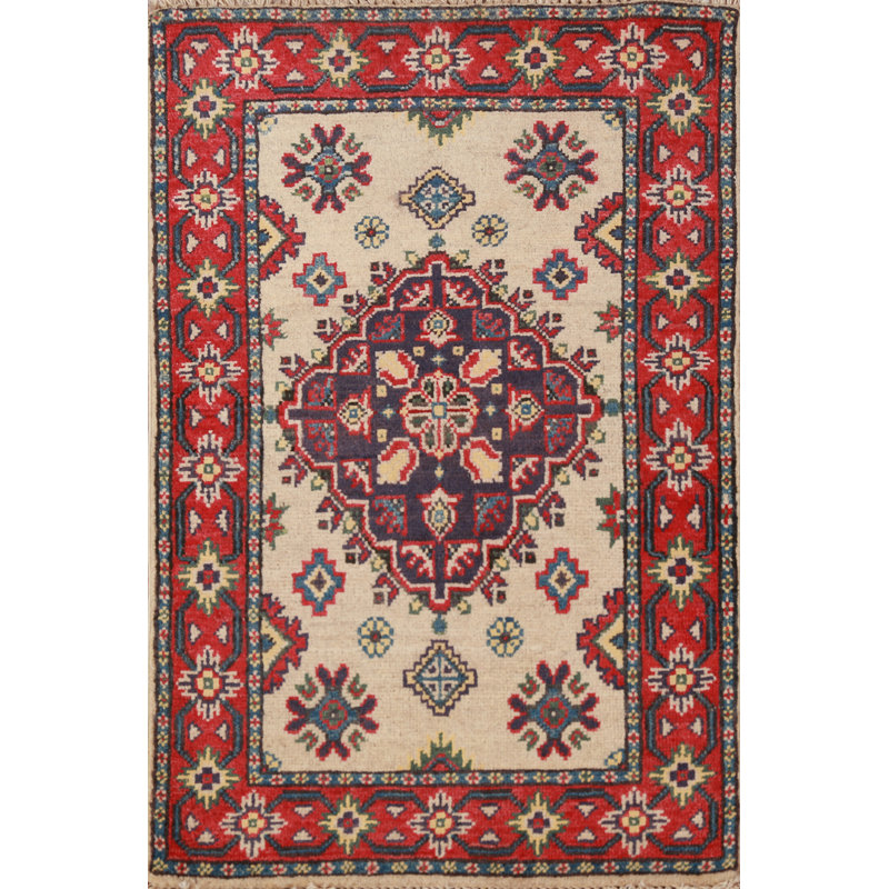 Tapis de vestibule oriental traditionnel Kazak 2x3