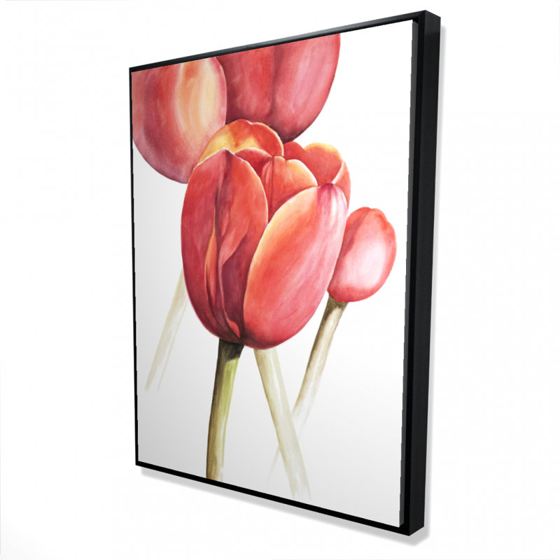 Reproduction de tulipes en fleurs sur toile