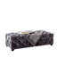 Luxueux banc repose-pieds capitonné en velours polyvalent pour un décor moderne glamour et des sièges confortables