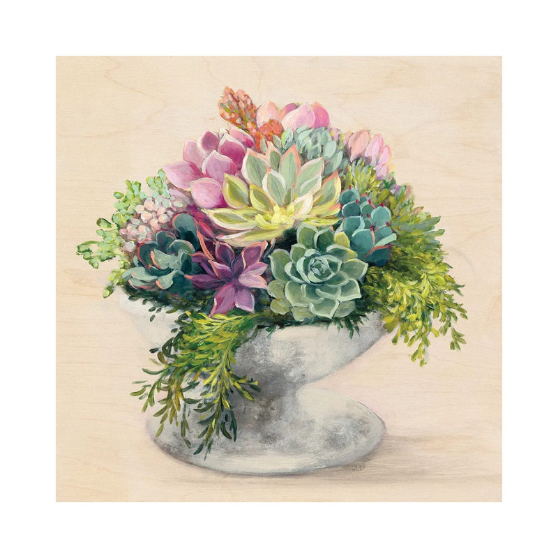 Festive Succulents II by Julia Purinton - Wrapped Canvas Painting, 66.04cm H x 66.04cm W x 1.91cm D