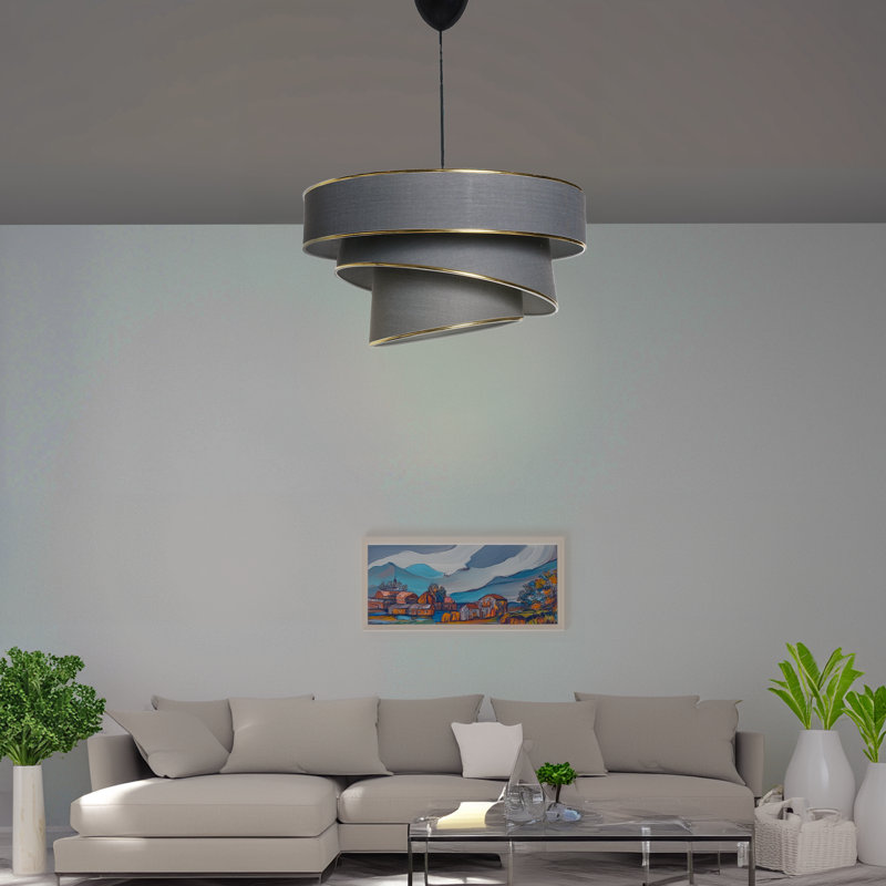 Lustre unique en métal