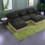 Modular Deep Seat Sofas, Chenille Leopard Modern Living Room Set