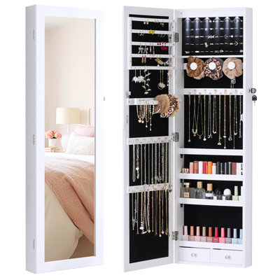 14.2'' Wide Jewellery Armoire with Mirror