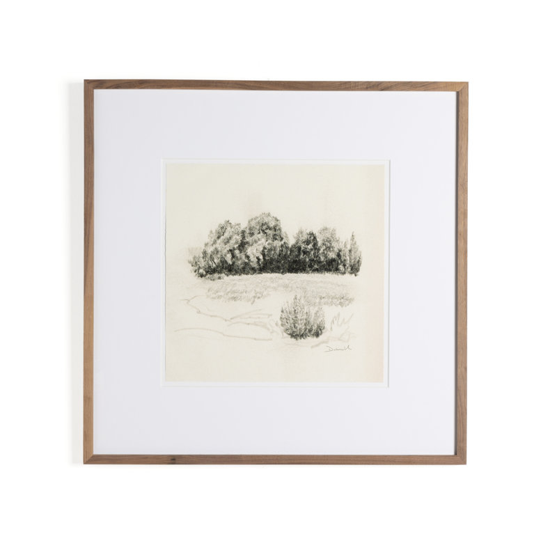 Land Sketch 1 Print by Dan Hobday, 32" H x 32" W x 1.5" D