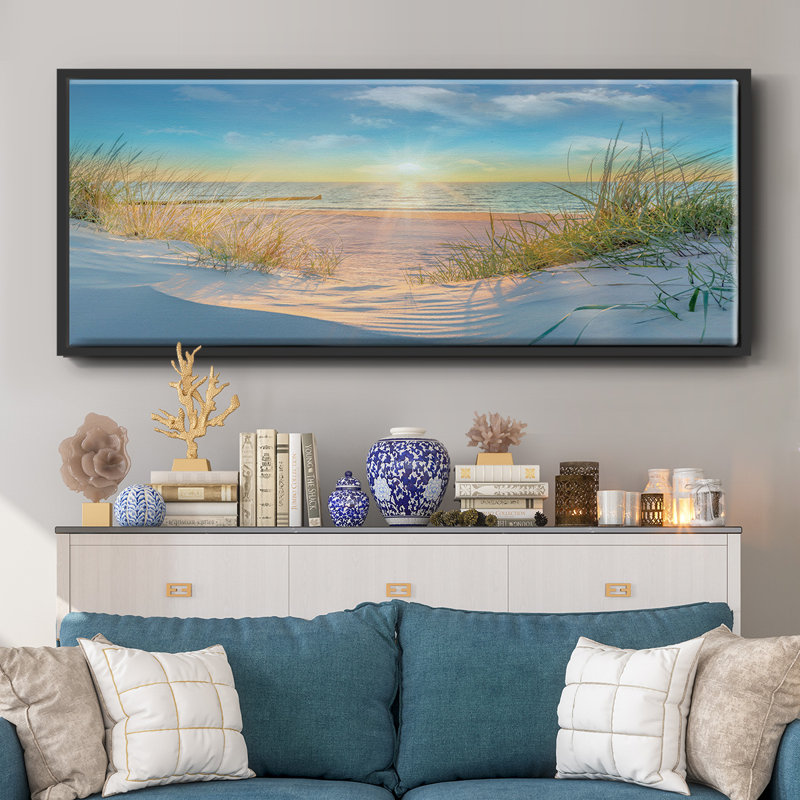 Waiting For Me- Framed Canvas, 24" H x 60" W