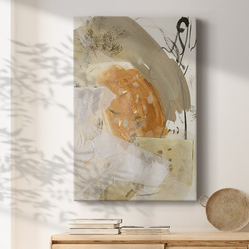 Floating Pieces II Framed On Canvas Print, 18" H x 12" W
