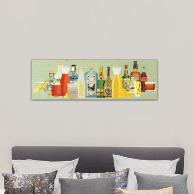 Classic Cocktail Pano, art mural sur toile tendue
