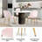 Velvet Upholstered Stacking Side Chair-748443229