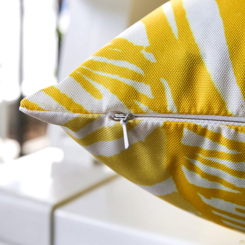 Feuille veinée - extérieur et intérieur, Simple, Jaune