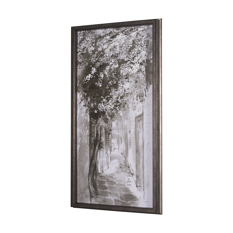 Blossoming Tree II a Hand Embelished Textured Framed Art Print