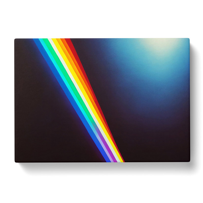 Rainbow Bolt - Wrapped Canvas, 35cm H x 50cm W x 3cm D
