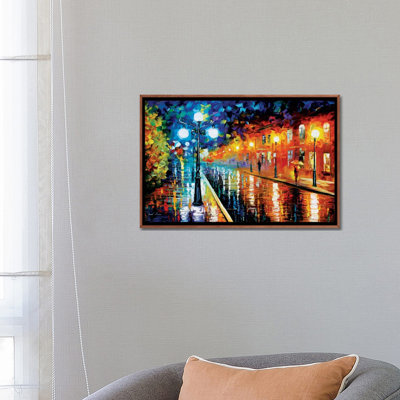 "Blue lights I" par Leonid Afremov, reproduction d’art