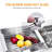 Retractable Stainless Steel Draining Basket Versatile Kitchen Rinse Basket