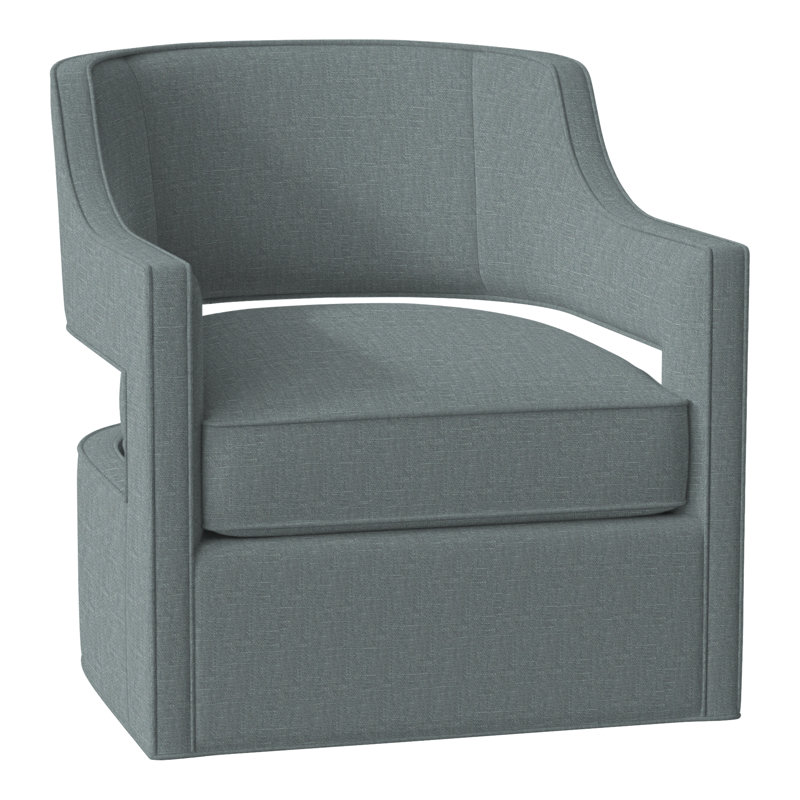 Phoebe 29.5" W Swivel Armchair, Perigold Montage Glacial