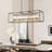 Dzesika 6 - Light Dimmable Crystal Kitchen Island Pendant Light