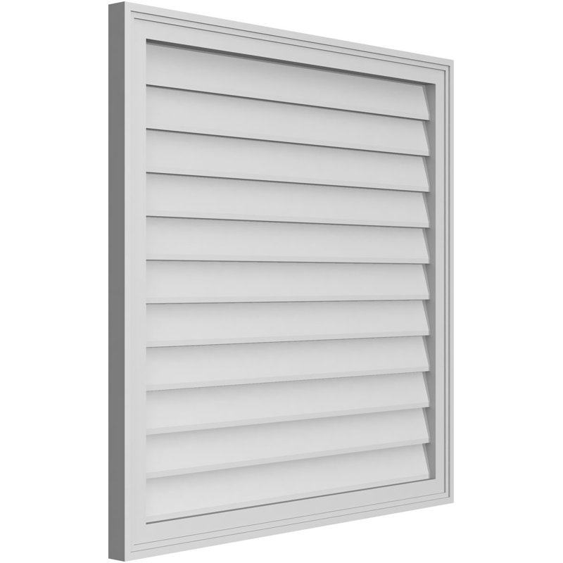 Cadre en brique, brun clair apprêté, H 34 po x l 34 po x P 1,5 po