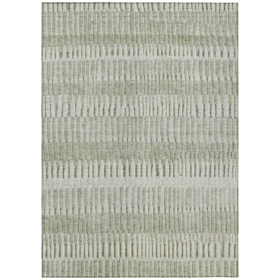 Machine Washable Indoor/Outdoor Chantille ACN2807 Stripes Rug