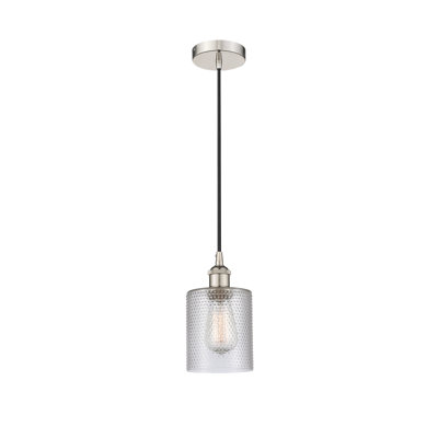 Luminaire suspendu tambour simple à 1 lumière Malcolm