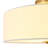 4 - Light Linen Round Fabric Drum Semi Flush Mount