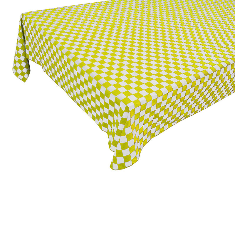 Nappes à carreaux, Yellow, L 60 po x P 48 po