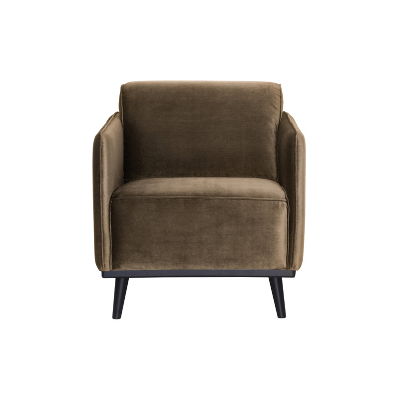 Statement Upholstered Armchair, Taupe