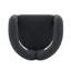 Darian Modern Boucle Upholstered Pine Wood Barrel Chair in Black-1133880074