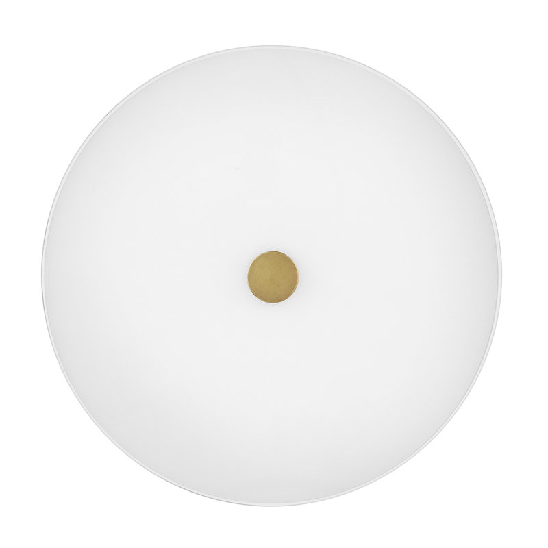 Wisteria Flush Mount, Lacquered Brass