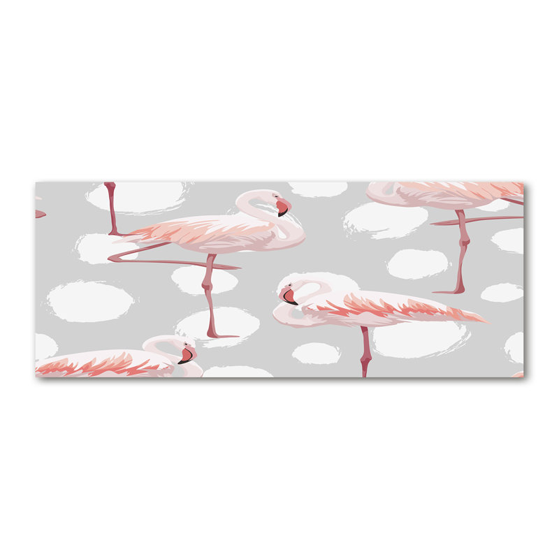 Flamingos - Wrapped Canvas Print