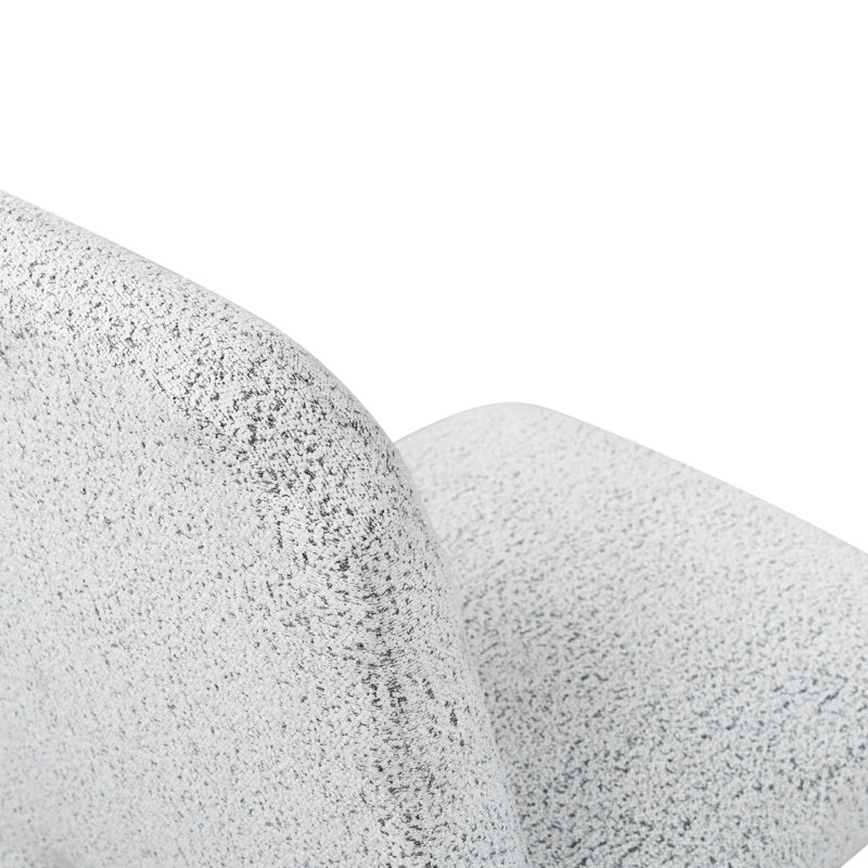 Chaise d'appoint Iyaas, Blanc / noir