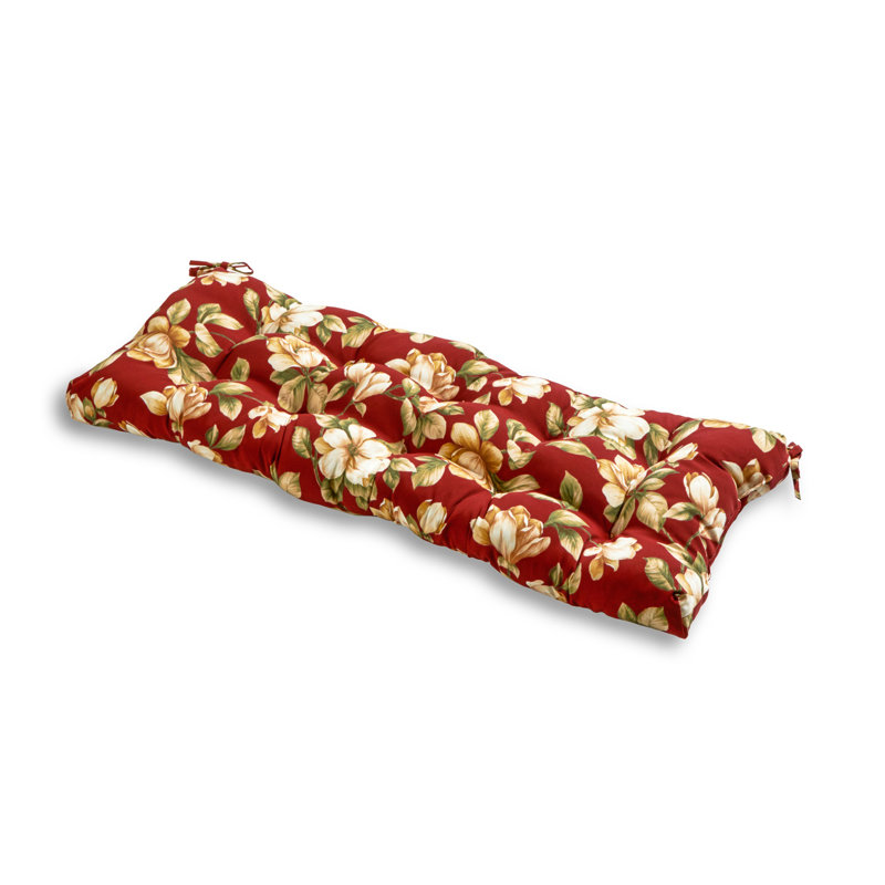 Coussin de banc d'extérieur Shipton, Floral Roma, 5", L 51 po x P 18 po