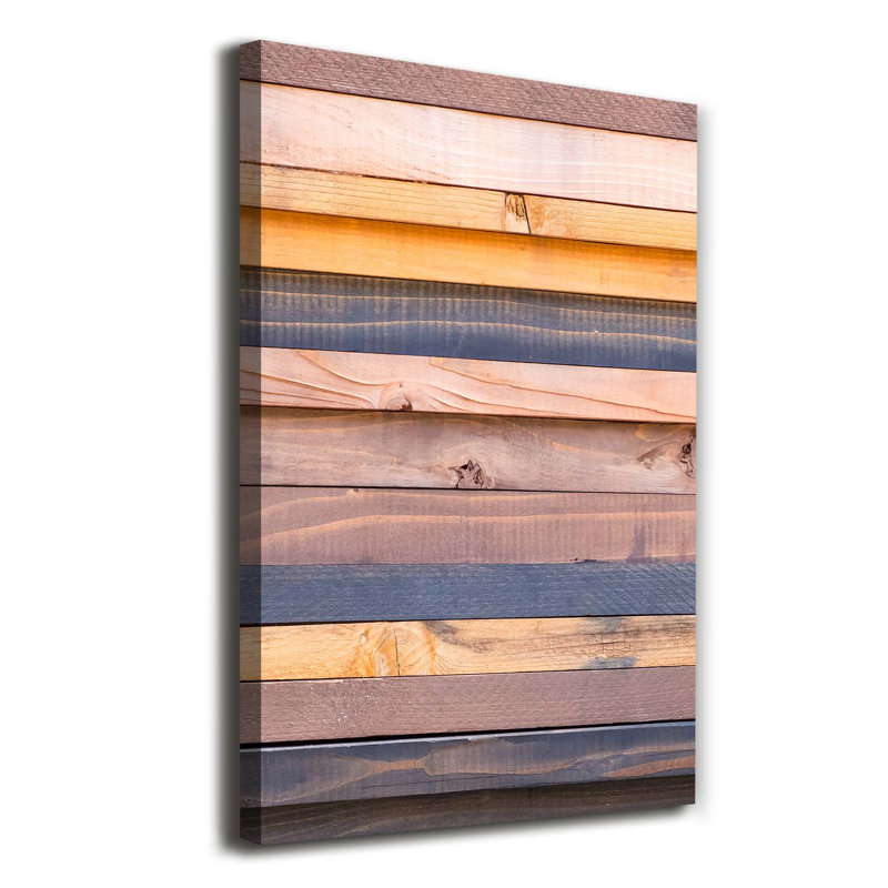 Wooden Wall - Wrapped Canvas Print