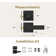 Mega Handles ROBELL Reversible Entry Door Lever and Single Cylinder Deadbolt Lock Combo Pack | Modern Keyed Lever