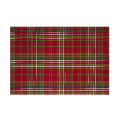 27' X 18" Jonah Plaid Woven Cotton Kitchen Dish Towel Red White and Green Plaid