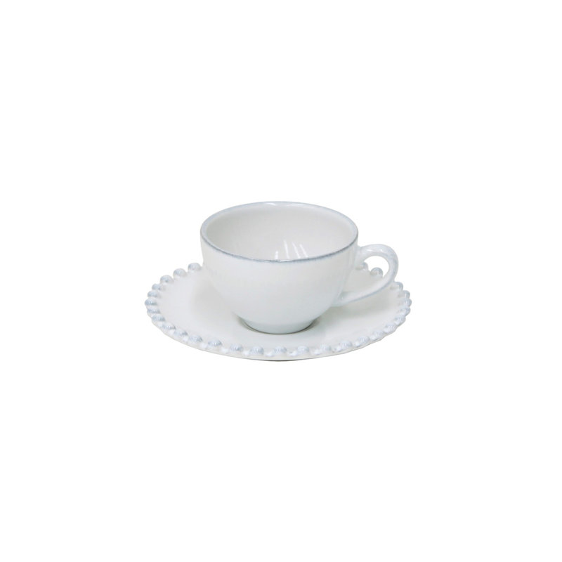 Tasse à café et soucoupe perle