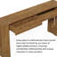 Console en bois massif 63 "