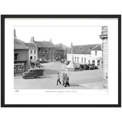 Fakenham, Market Place C1955 by Francis Frith - Single Picture Frame Print
