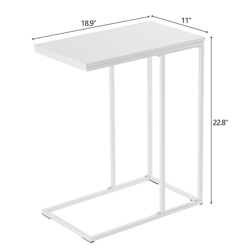 Fontfroide End Table, White