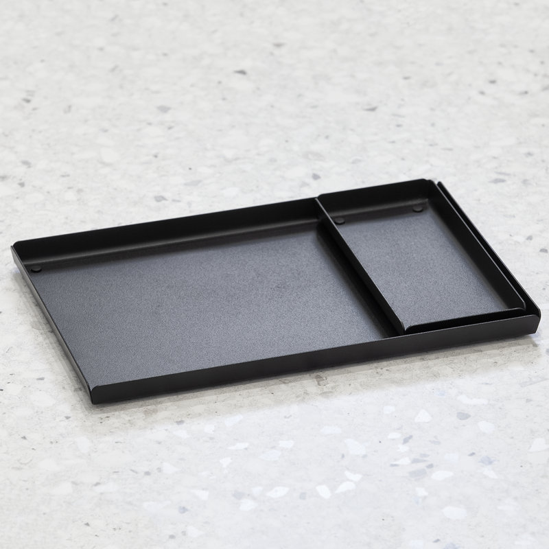 LARS Bathroom Tray, Black, 2 cm H x 30 cm W x 20 cm D