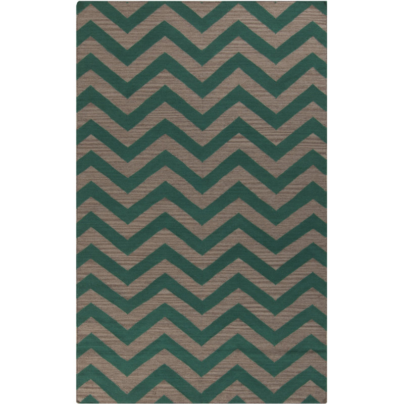 Diego Wool Chevron Indoor Rug, Rectangle 2' x 3'