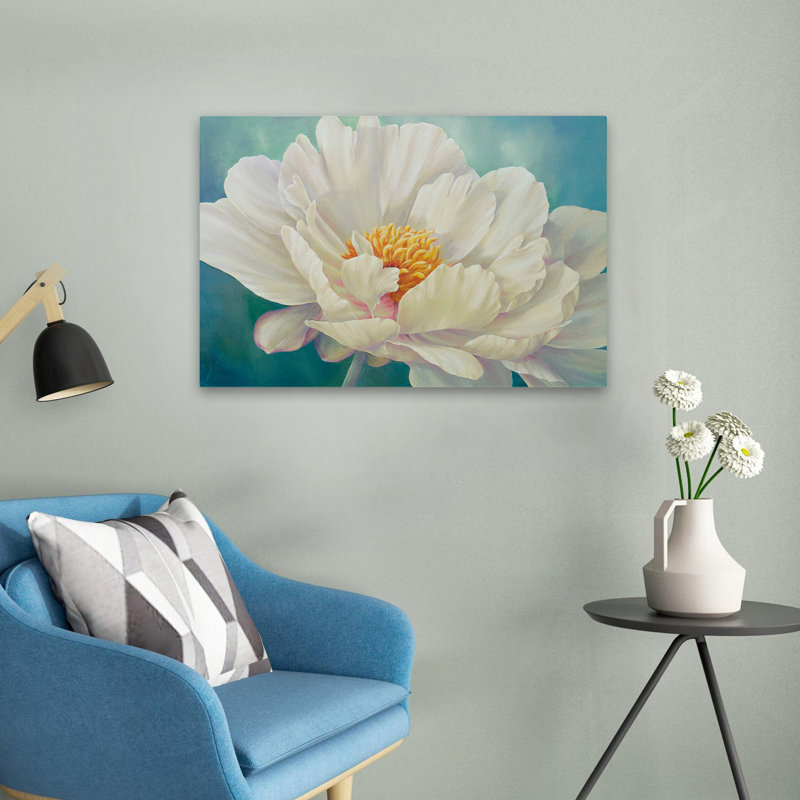 Plantes, fleurs, pivoines douces, art mural, H 16 po x l 24 po