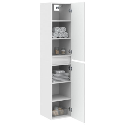 Engineered Wood Linen Cabinet